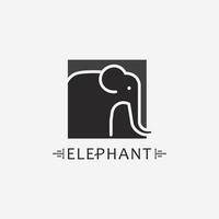 Elefant Logo Vektor Illustrator Designvorlage