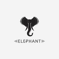 Elefant Logo Vektor Illustrator Designvorlage