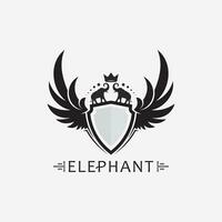 Elefant Logo Vektor Illustrator Designvorlage