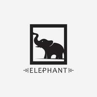 Elefant Logo Vektor Illustrator Designvorlage