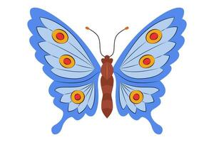 bunt Schmetterling Symbol Logo isoliert. schön Schmetterling Illustration vektor