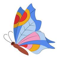 bunt Schmetterling Symbol Logo isoliert. schön Schmetterling Illustration vektor