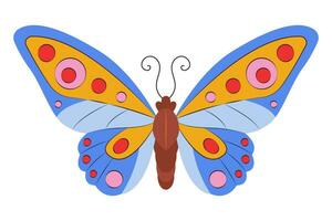 bunt Schmetterling Symbol Logo isoliert. schön Schmetterling Illustration vektor