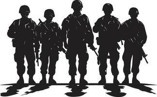 strategisch Bataillon bewaffnet Kräfte schwarz Emblem taktisch Verteidigung Korps Vektor Heer Gruppe Logo