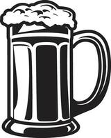 stout symbol svart ale emblem hopp skörda vektor öl ölkrus logotyp