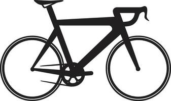 Schnellstraße Emblem schwarz Fahrrad Symbol Stadt Kreuzfahrt Vektor Fahrrad Logo