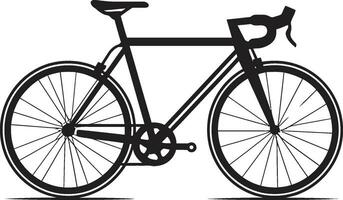 urban cykel vektor cykel logotyp elegant rida svart cykel symbol