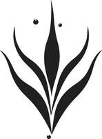 Aloe Wesen Vektor schwarz Pflanze Logo botanisch Erneuerung Aloe vera Vektor Emblem