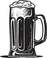 Fass brauen Vektor Bier Glas Symbol Stout Symbol schwarz Ale Emblem