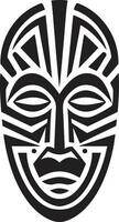 mystiker arv stam- vektor design kulturell ekar afrikansk mask vektor