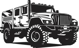 Wächter Rover Heer Transport Emblem Kommandant s Fahrzeug 4x4 Vektor Symbol