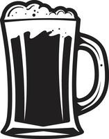 Brauer s Emblem Vektor Bier Becher Logo hopfenreich brauen schwarz Becher Symbol Design