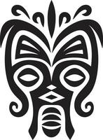 kulturell Echo ikonisch afrikanisch Stamm Maske Logo Design Schatten von Tradition Vektor Logo von Stammes- Maske Kunst