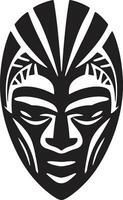 invecklad visioner mask vektor ikon helig intryck afrikansk stam- ikon