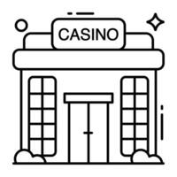 ett ikon design av kasino vektor
