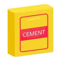 perfekt design ikon av cement säck vektor