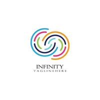 infinity logotyp mall vektor