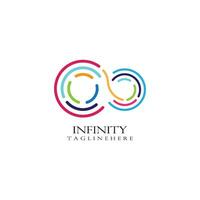 Infinity-Logo-Vorlage vektor