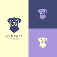 elegant Hund Logo präsentieren Anmut im einzigartig Design vektor