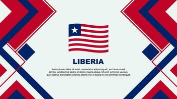 Liberia Flagge abstrakt Hintergrund Design Vorlage. Liberia Unabhängigkeit Tag Banner Hintergrund Vektor Illustration. Liberia Banner