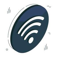 Premium-Download-Symbol des WLAN-Signals vektor