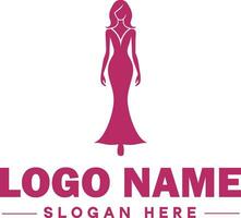 Mode Logo Luxus Glanz elegant Logo Symbol sauber eben modern minimalistisch Geschäft Logo editierbar Vektor