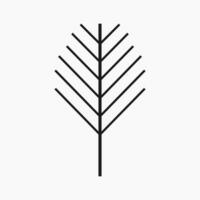 einfach und minimalistisch Baum Illustration vektor