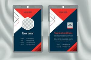 professionell id kort design mall, företags- företag id kort design vektor