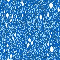 formlos modern Weiß Tropfen auf ein Blau Hintergrund sind handgemalt im das bilden von Flecken. nahtlos modisch Muster zum Stoffe. Vektor. vektor