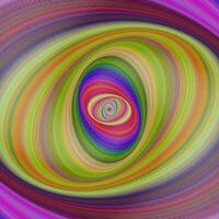 abstrakt mehrfarbig hypnotisch fraktal Hintergrund von elliptisch Kurven vektor