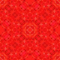 röd abstrakt upprepa böjd triangel mosaik- kalejdoskop mönster tapet - symmetrisk vektor bakgrund illustration