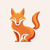 modern minimalistisch Kitsune Logo vektor