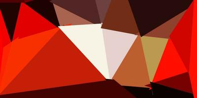 mörk orange vektor gradient polygon design.