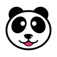 söt panda Björn djur- tecknad serie vektor illustration design grafisk platt stil. söt djur- design element. lämplig för använda sig av som en komplement till barns mönster.