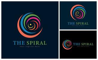 Spiral- Linie modern Logo Vorlage Design zum Marke oder Unternehmen und andere vektor