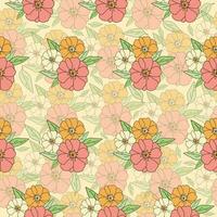 modern Vektor Nähte Blumen- Muster.modisch vorlage.hand gezeichnet einzigartig Druck.rosa Mohnblumen