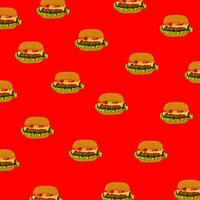 Hamburger Muster Vektor