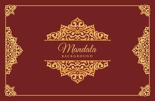 Mandala elegant Ornament Design Hintergrund Vektor