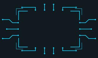 trogen gränssnitt ui element. holografiska hud användare gränssnitt element, hög tech barer och ramar. hud gränssnitt ikoner vektor illustration uppsättning. cirkel och rektangulär form gränser