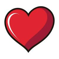 hjärta ikon form kärlek symbol vektor