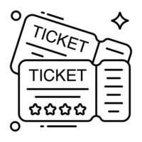 modern Design Symbol von Tickets vektor