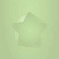 abstrakt stjärna bakgrund för kosmetisk produkt. samling av oro geometrisk knapp, elegant grön bakgrund med kopia Plats, vektor illustration