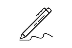 penna, skriva ikon. vektor illustration