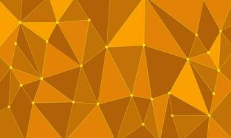 hell Hintergrund von Orange Polygone mit ein Kontur. vektor