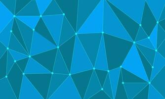hell Hintergrund von Blau Polygone mit ein Kontur. vektor