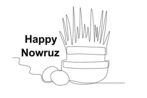 verschiedene Lebensmittel auf nowruz vektor