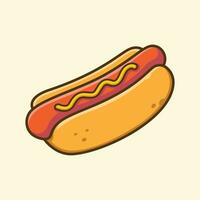 appetitlich Hotdog Vektor Illustration