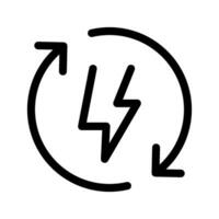 verlängerbar Energie Symbol Vektor Symbol Design Illustration
