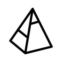 pyramid ikon vektor symbol design illustration