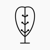 enkel och minimalistisk träd illustration vektor